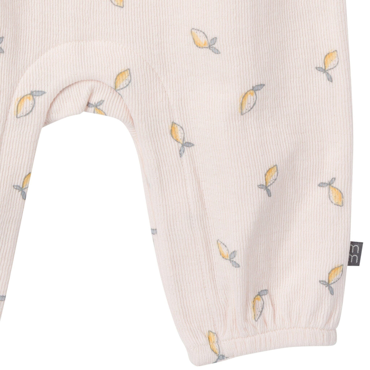 Baby Girls Rose Lemons Ruffles Long Leg Romper
