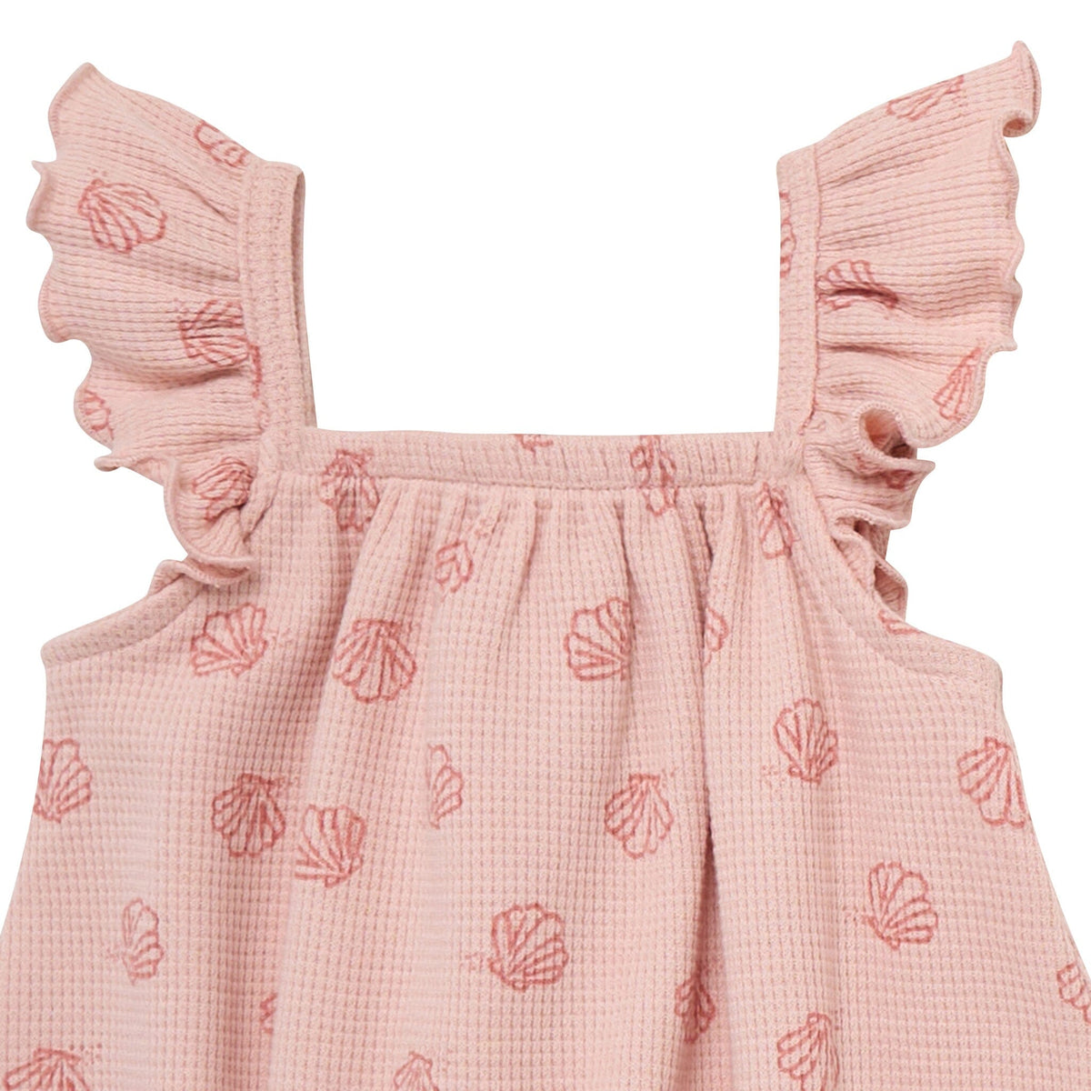 Baby Girls Rose Seashell Bubble Romper