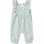 Baby Girls Sky Leaves Ruffles Long Leg Romper