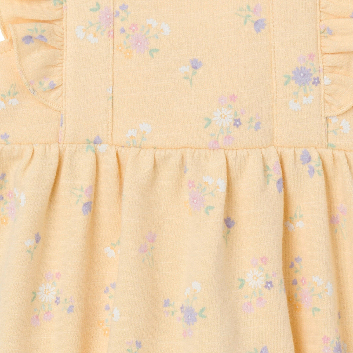Baby Girls Yellow Floral Romper
