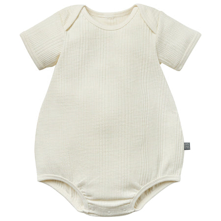 Baby Neutral Ivory Dumpling Romper