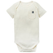 Baby Neutral Ivory Short Sleeve Bodysuit Tops Modern Moments™ by Gerber® 