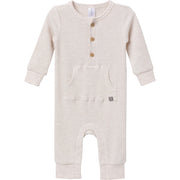 Baby Neutral Oatmeal Heather Romper