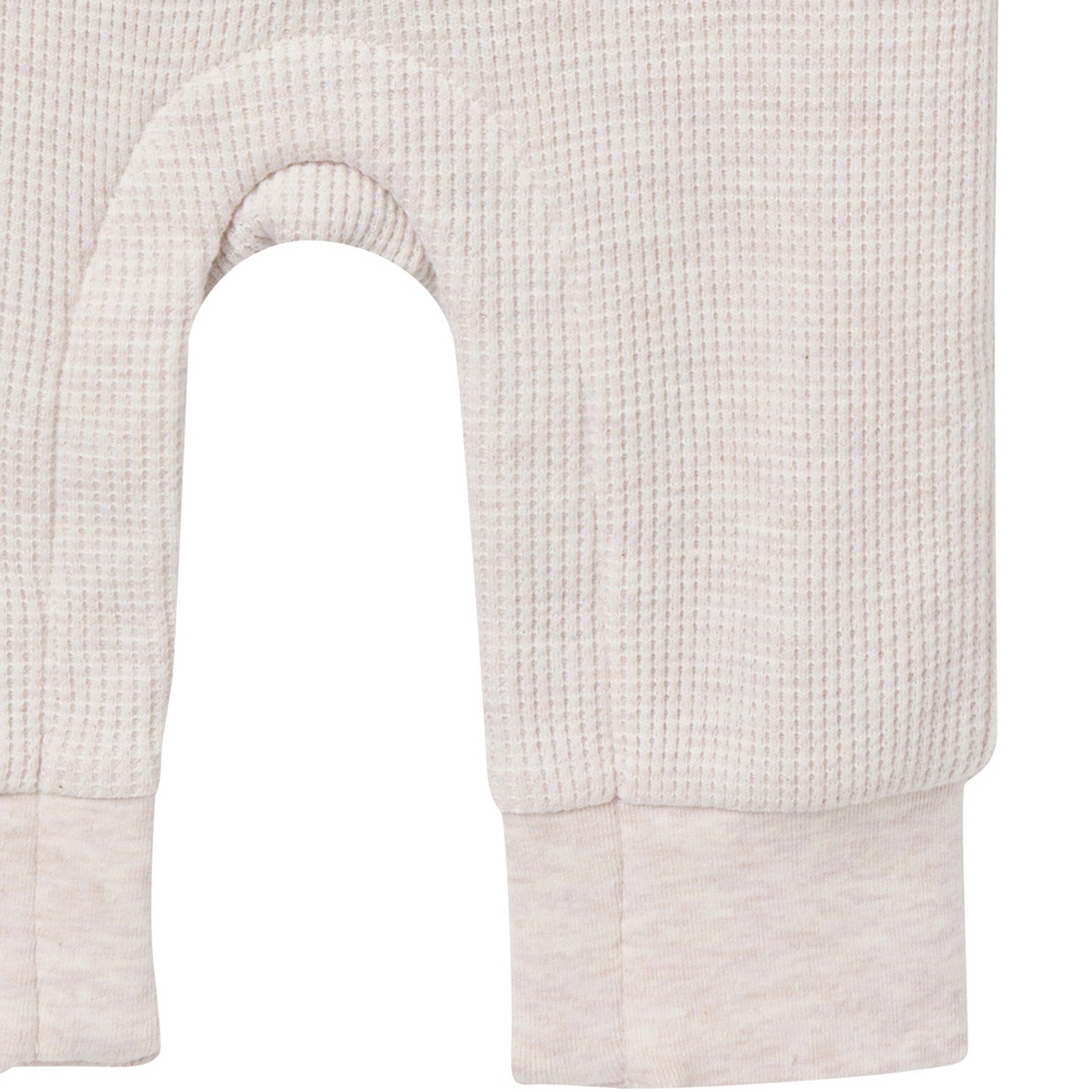 Baby Neutral Oatmeal Heather Romper