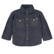 Baby Boys Dark Gray Sherpa Jacket Outerwear Modern Moments™ by Gerber® 