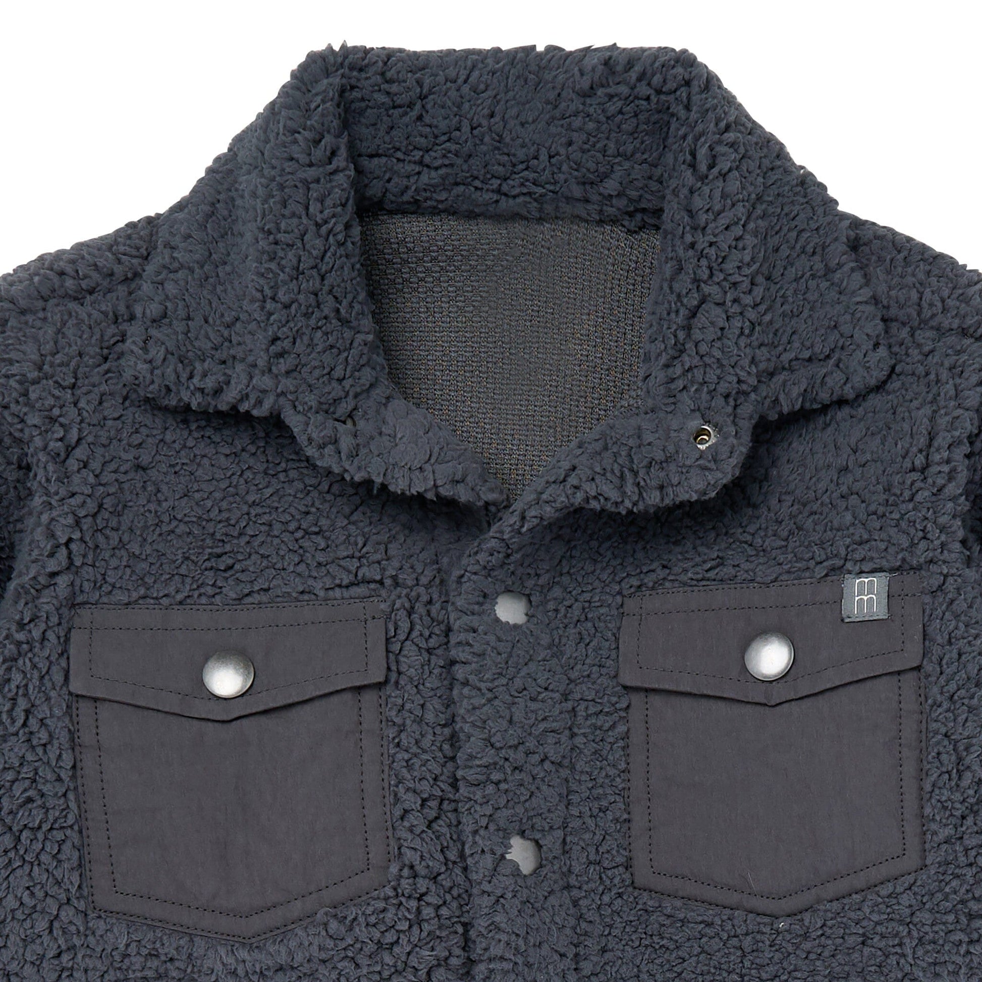 Baby Boys Dark Gray Sherpa Jacket Outerwear Modern Moments™ by Gerber® 