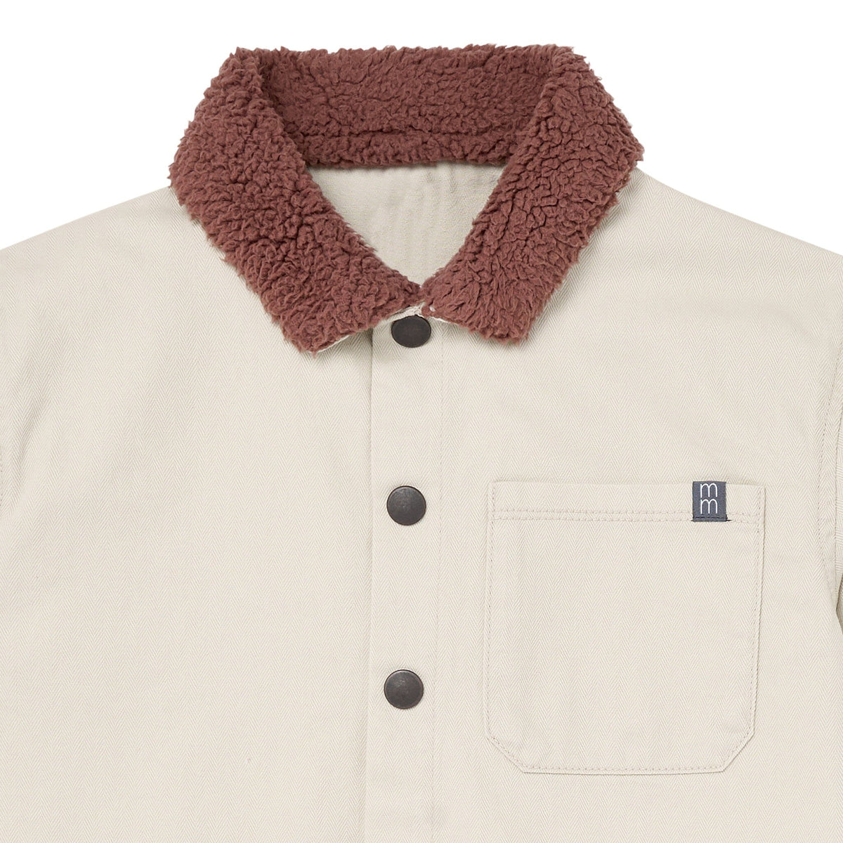 Baby Boys Oyster Herringbone Shacket Outerwear Gerber® 