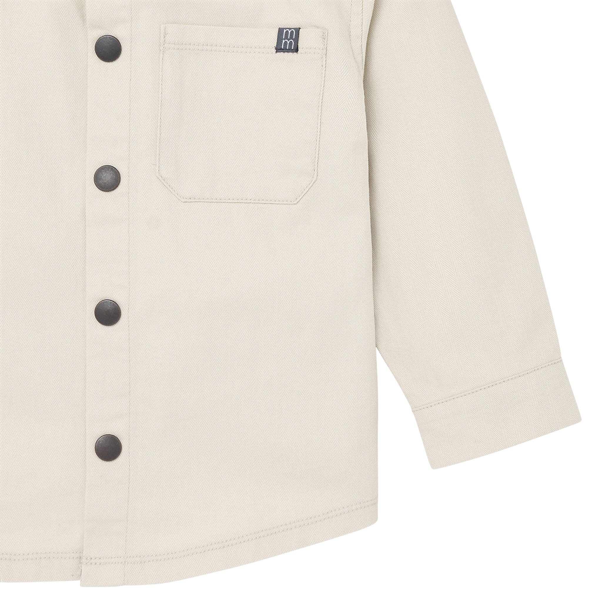 Baby Boys Oyster Herringbone Shacket Outerwear Gerber® 