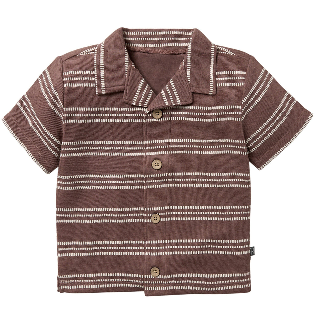 Infant & Toddler Boys Brown Collar Top Tops Modern Moments™ by Gerber® 