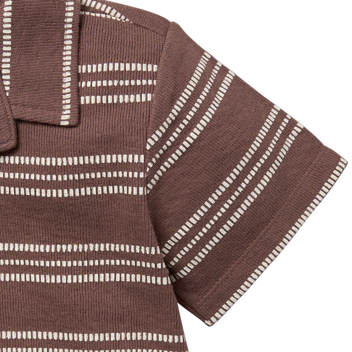 Infant & Toddler Boys Brown Collar Top Tops Modern Moments™ by Gerber® 