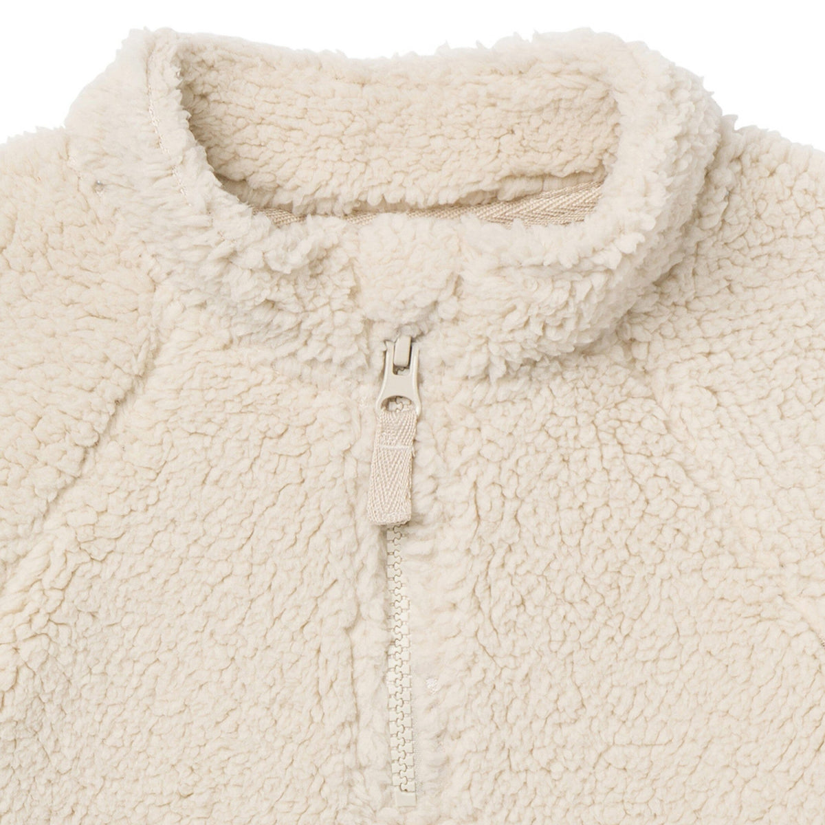 Infant & Toddler Boys Light Beige Half-Zip Pullover