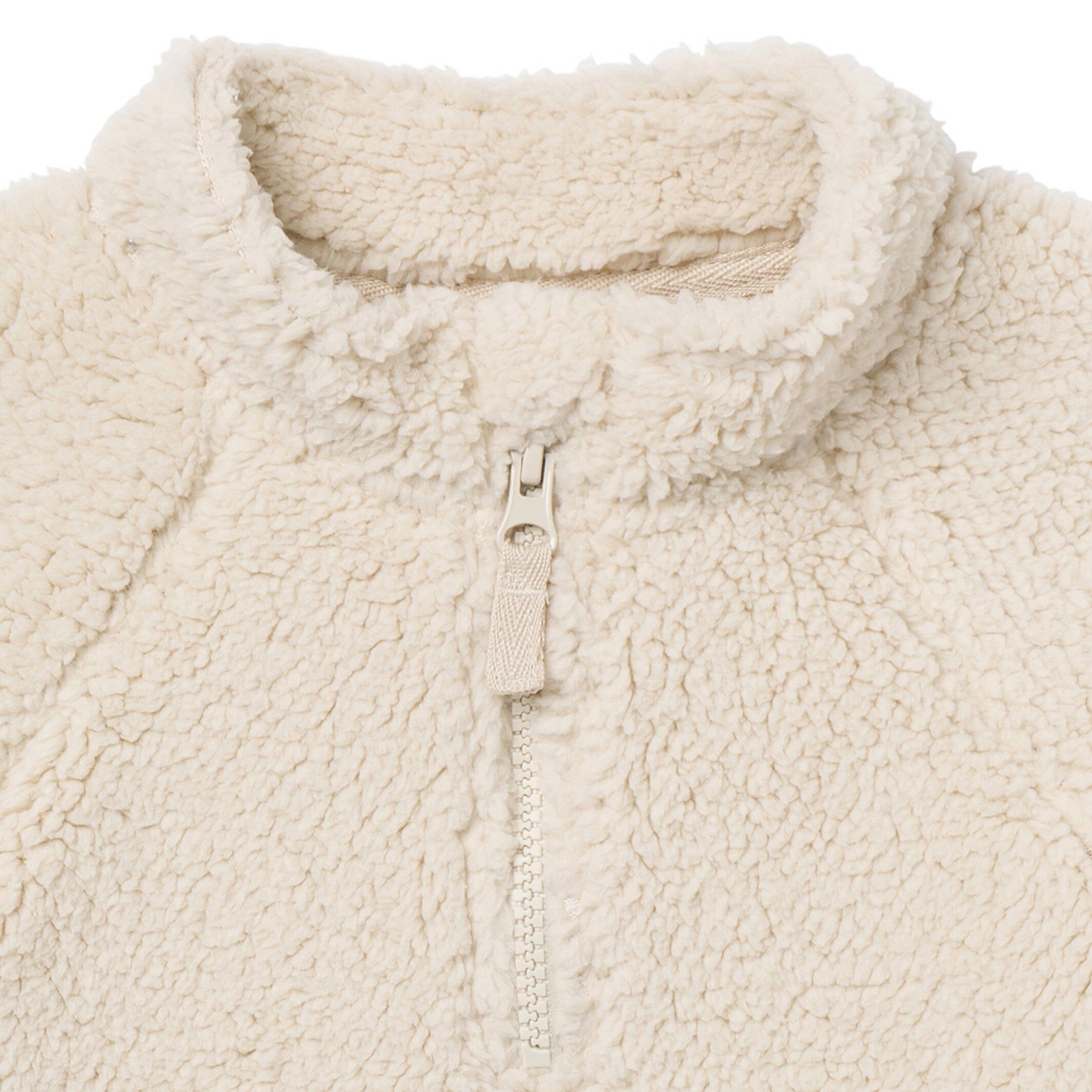 Infant & Toddler Boys Light Beige Half-Zip Pullover