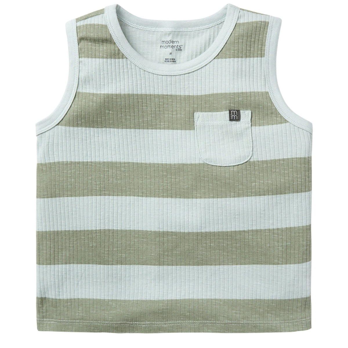 Infant & Toddler Boys Light Sky Stripe Tank Top Tops Modern Moments™ by Gerber® 