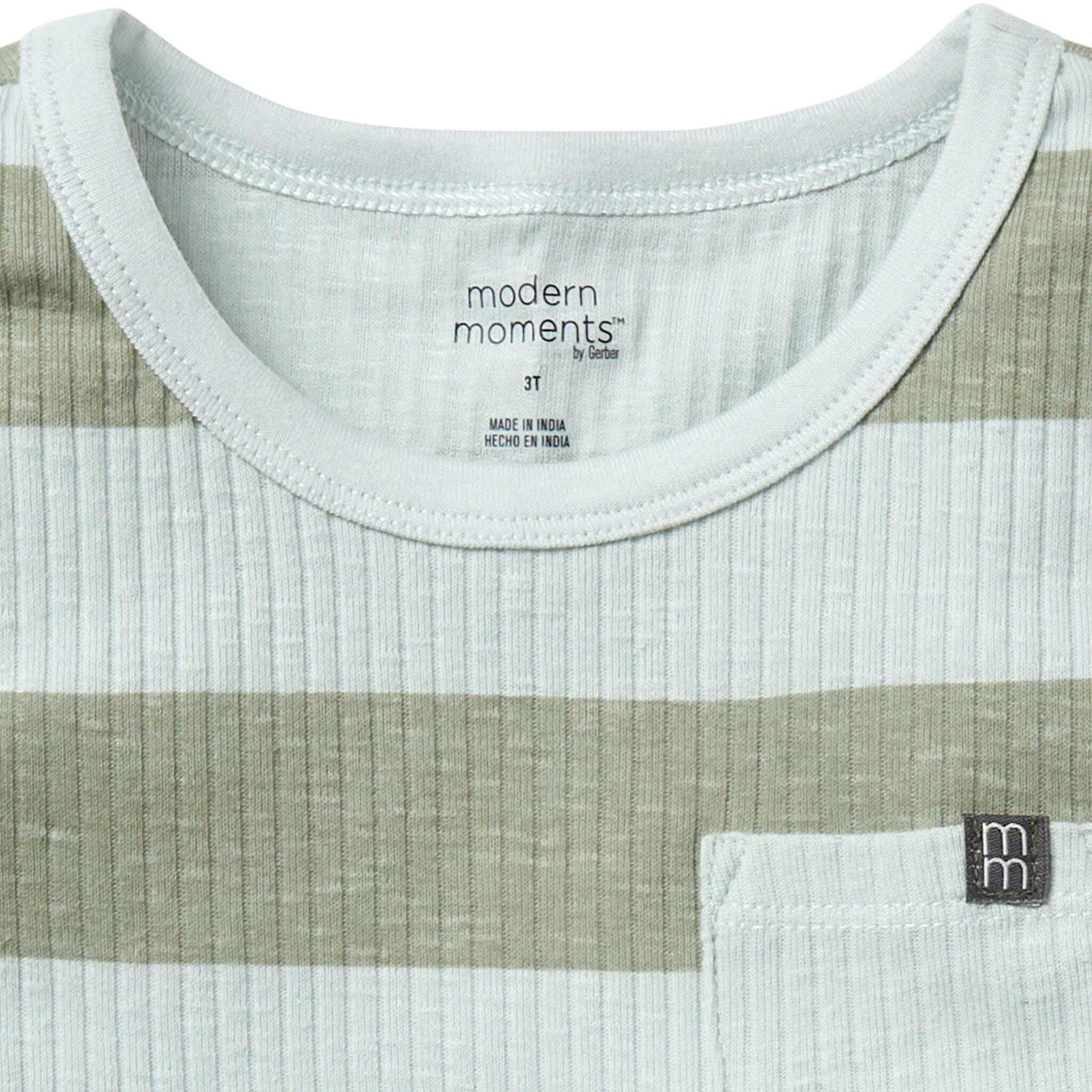 Infant & Toddler Boys Light Sky Stripe Tank Top Tops Modern Moments™ by Gerber® 