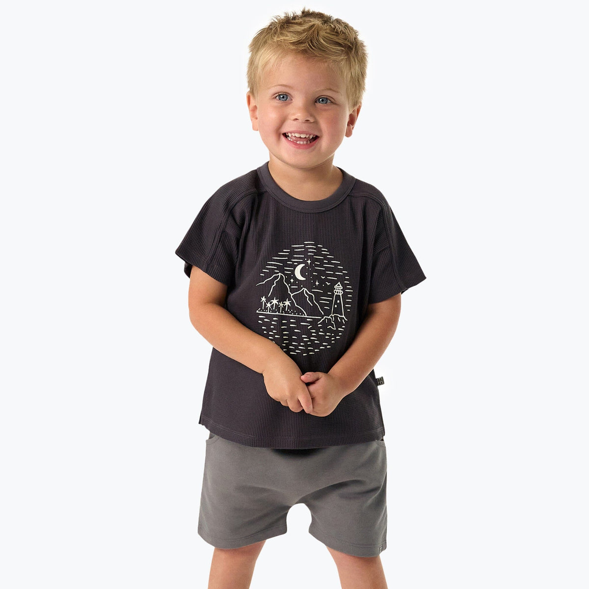 Infant & Toddler Boys Medium Grey Harem Shorts Pants & Bottoms Modern Moments™ by Gerber® 