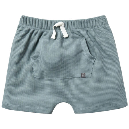 Infant & Toddler Boys Teal Harem Kangaroo Pocket Shorts