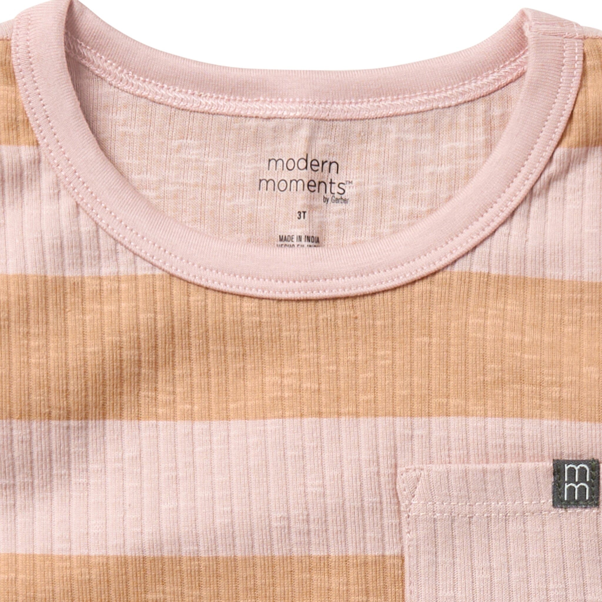 Infant & Toddler Boys Tan Stripe Tank Top Tops Modern Moments™ by Gerber® 