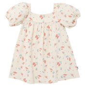 Infant & Toddler Girls Beige Tossed Lavender Puff Sleeve Dress dresses Modern Moments™ by Gerber® 