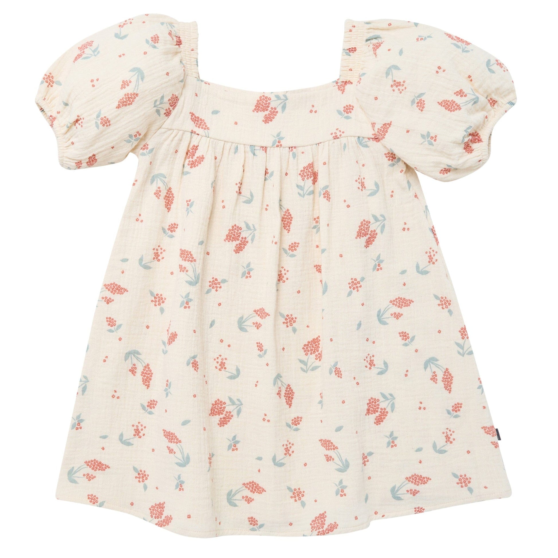 Infant & Toddler Girls Beige Tossed Lavender Puff Sleeve Dress dresses Modern Moments™ by Gerber® 