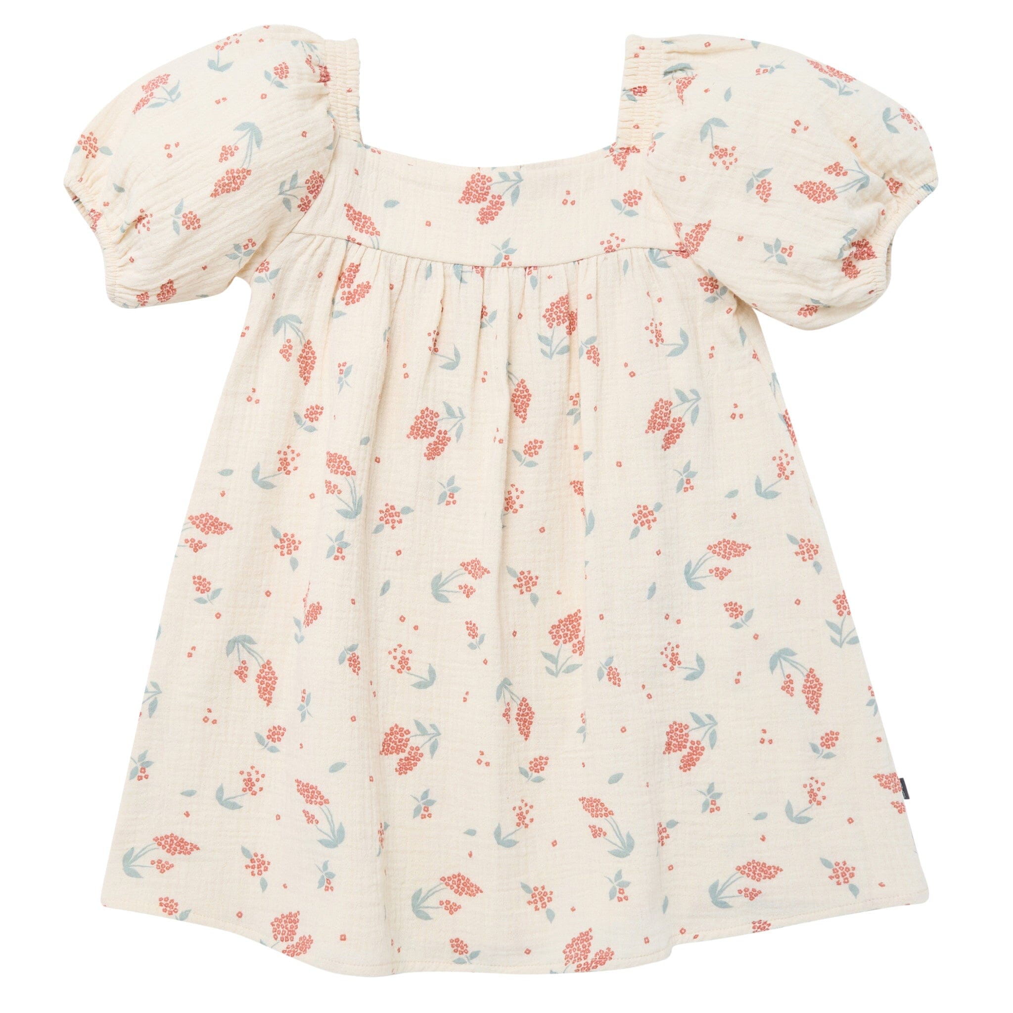Infant & Toddler Girls Beige Tossed Lavender Puff Sleeve Dress dresses Modern Moments™ by Gerber® 