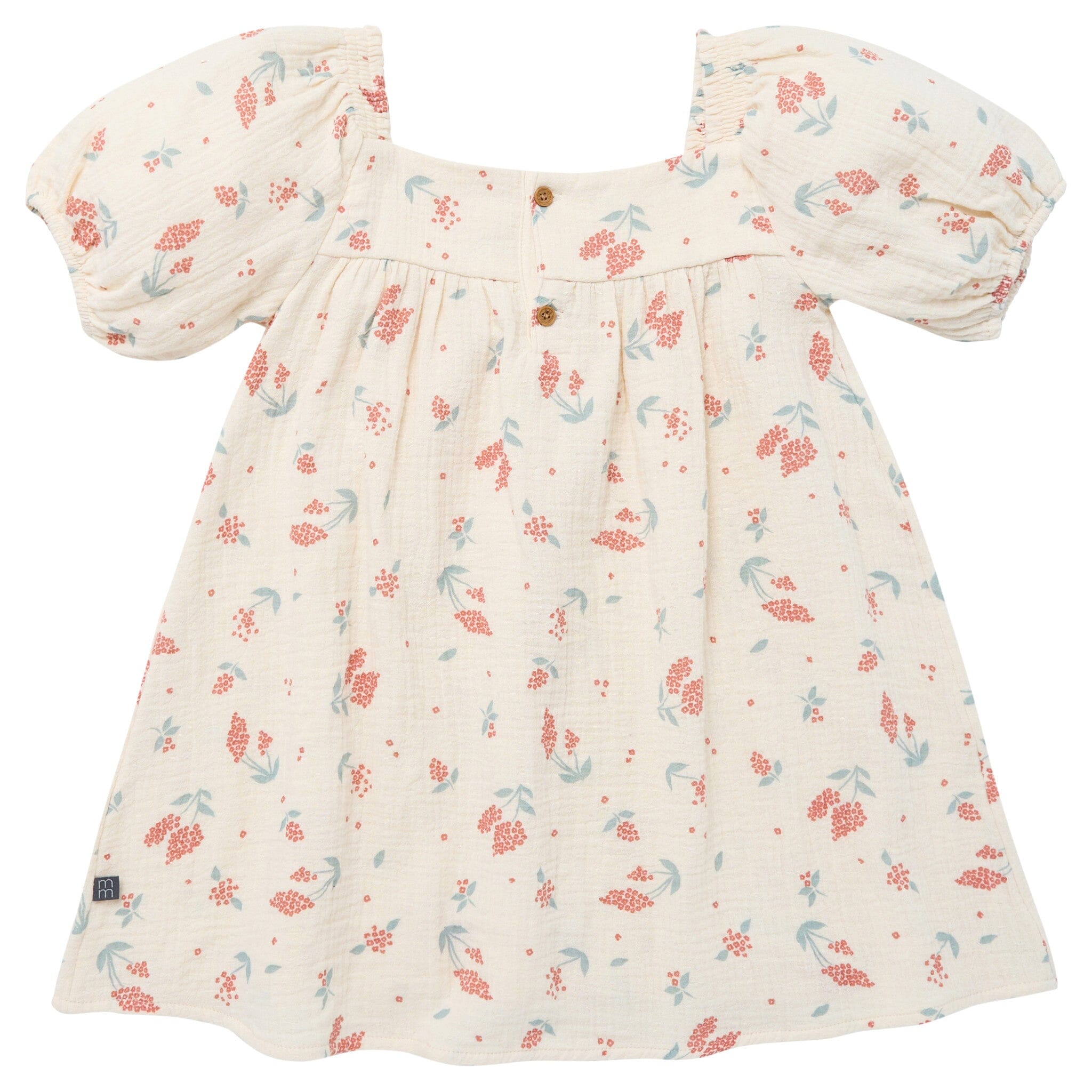 Infant & Toddler Girls Beige Tossed Lavender Puff Sleeve Dress dresses Modern Moments™ by Gerber® 