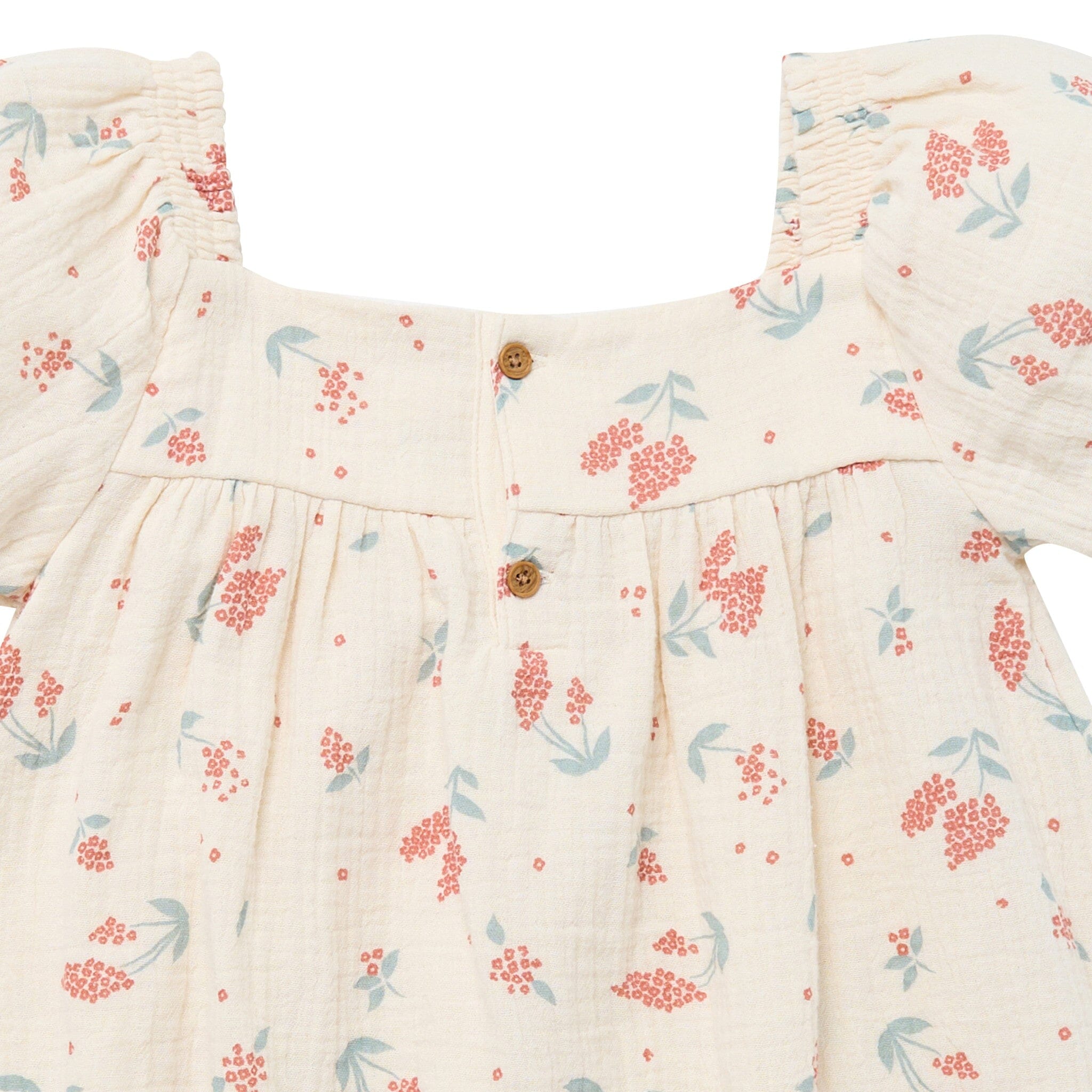 Infant & Toddler Girls Beige Tossed Lavender Puff Sleeve Dress dresses Modern Moments™ by Gerber® 