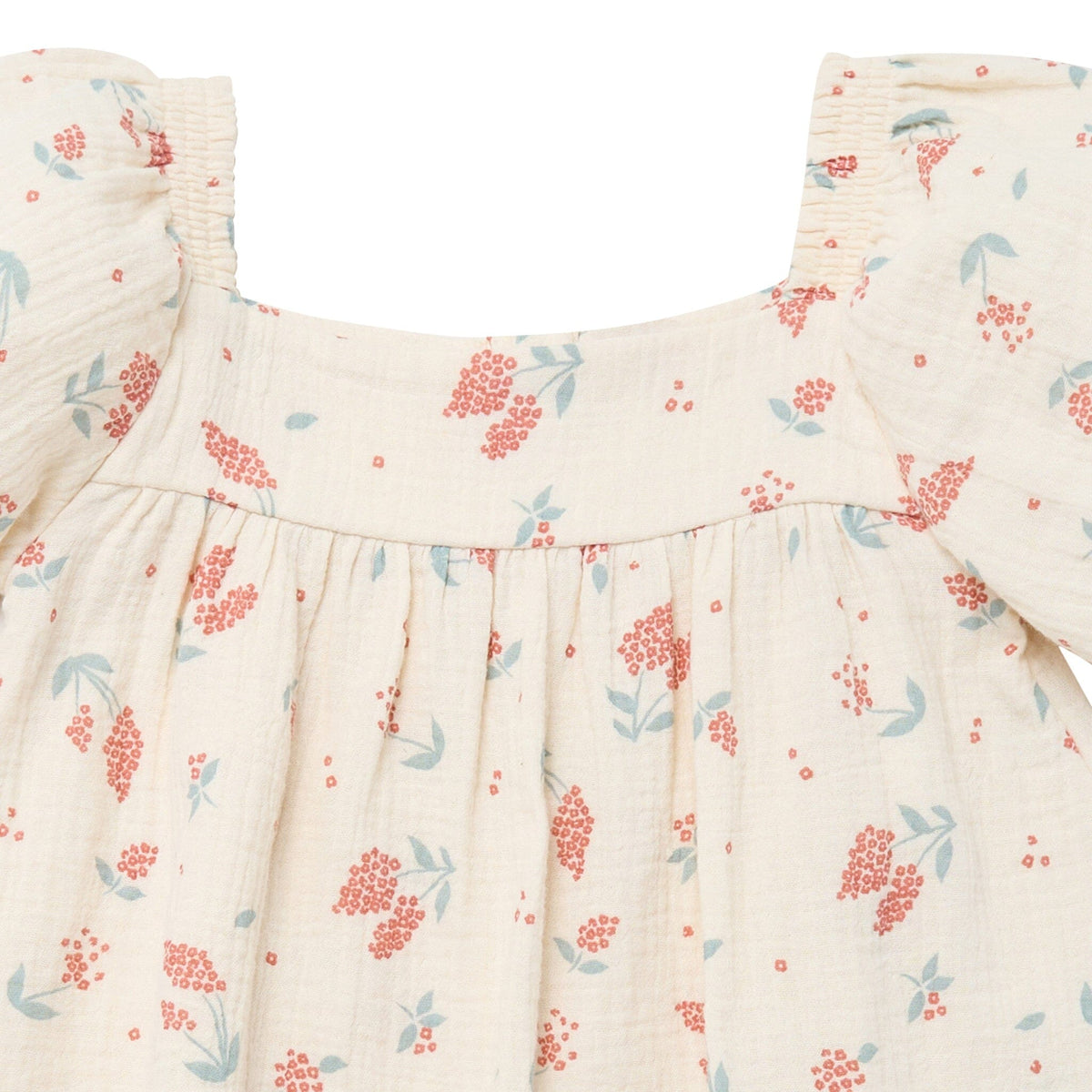Infant & Toddler Girls Beige Tossed Lavender Puff Sleeve Dress dresses Modern Moments™ by Gerber® 