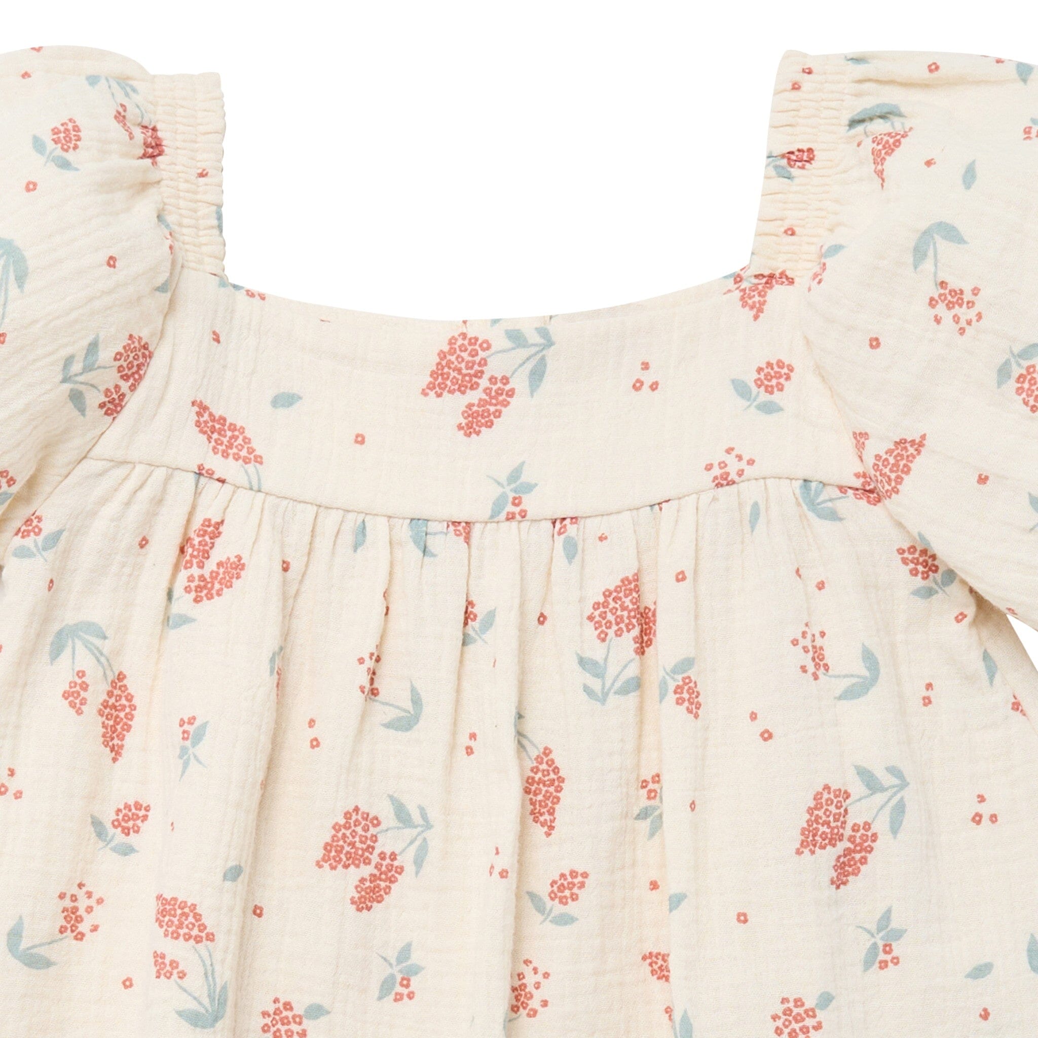 Infant & Toddler Girls Beige Tossed Lavender Puff Sleeve Dress dresses Modern Moments™ by Gerber® 