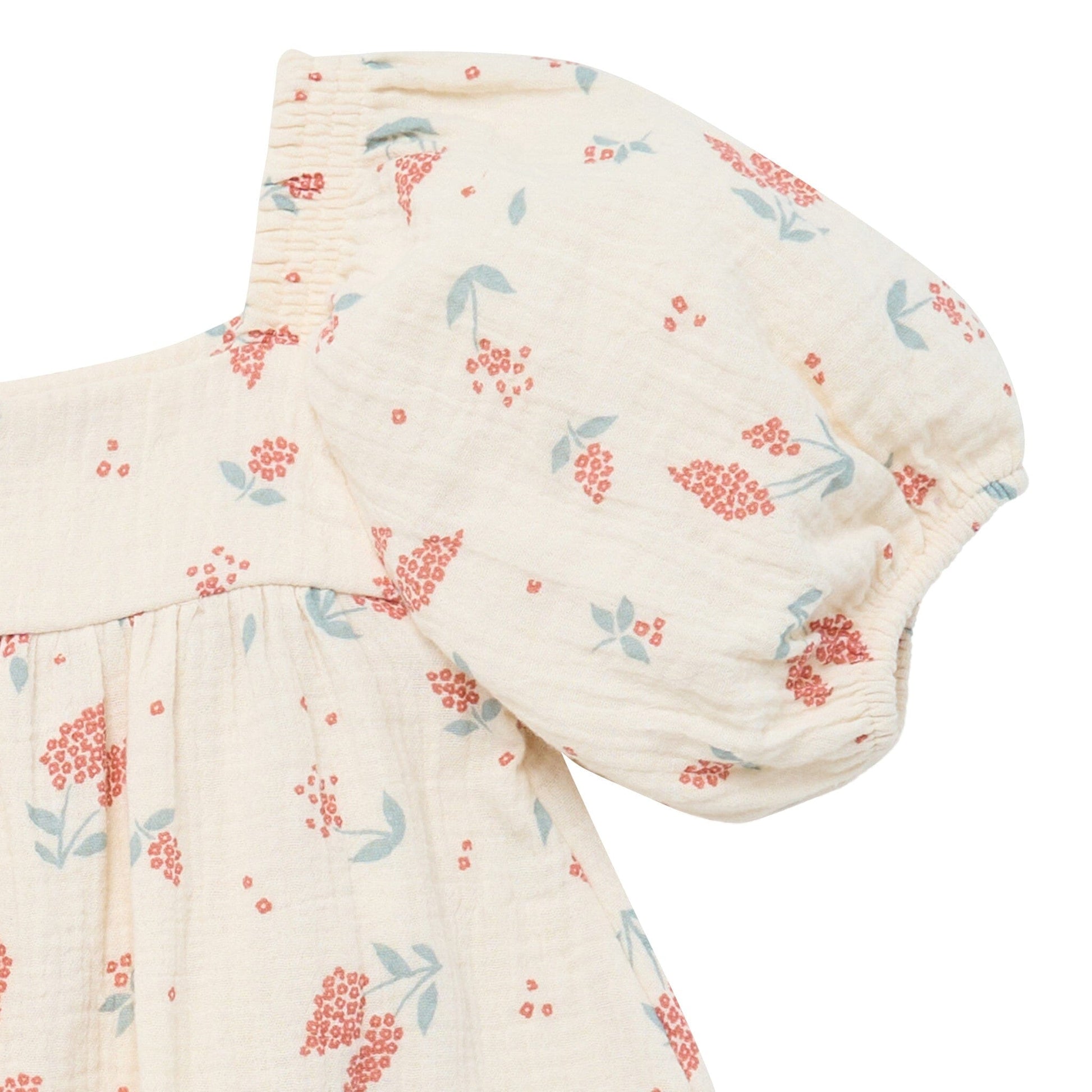 Infant & Toddler Girls Beige Tossed Lavender Puff Sleeve Dress dresses Modern Moments™ by Gerber® 