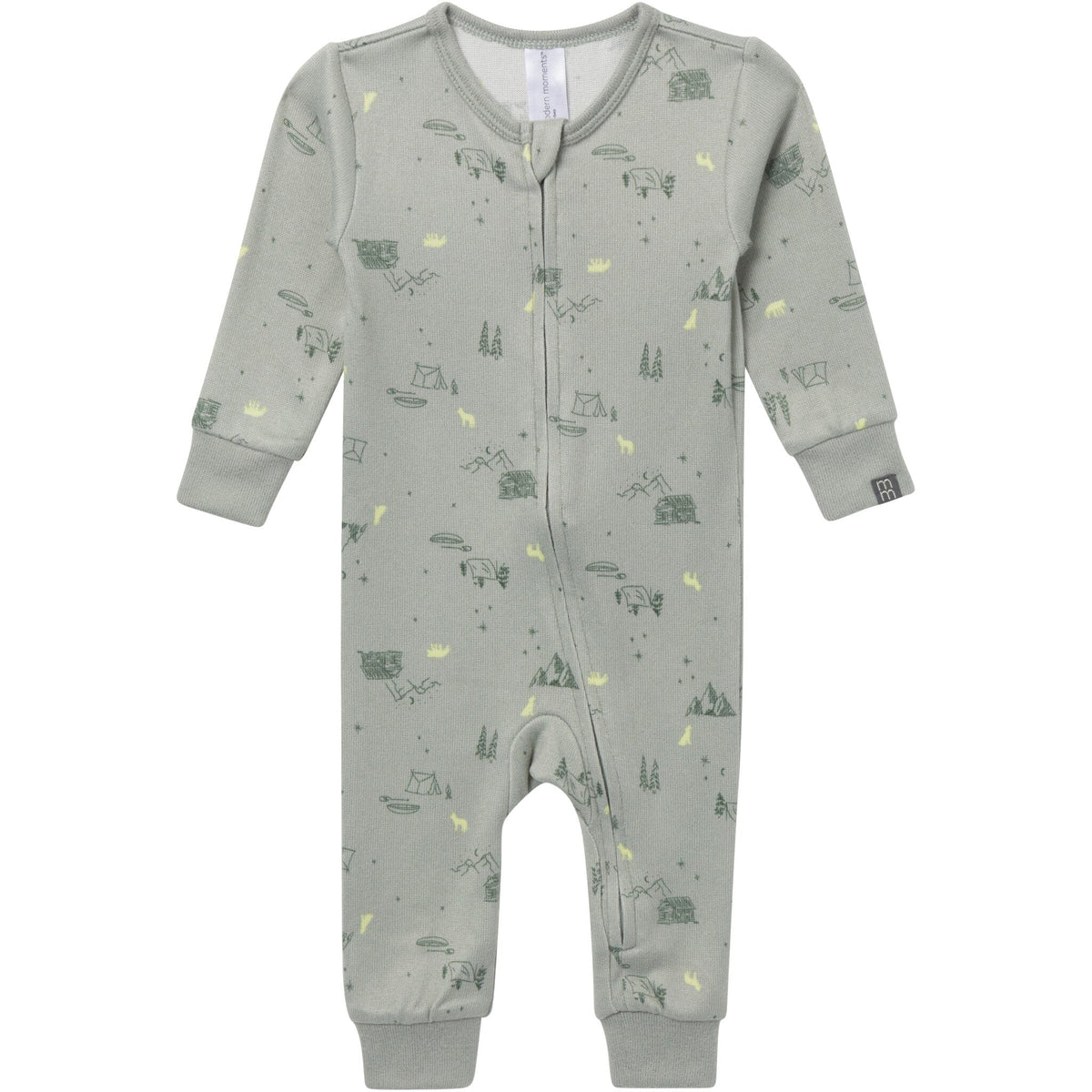 Baby Boys Mountain Gray Snug Fitting Footless Pajamas Sleepwear Gerber® 