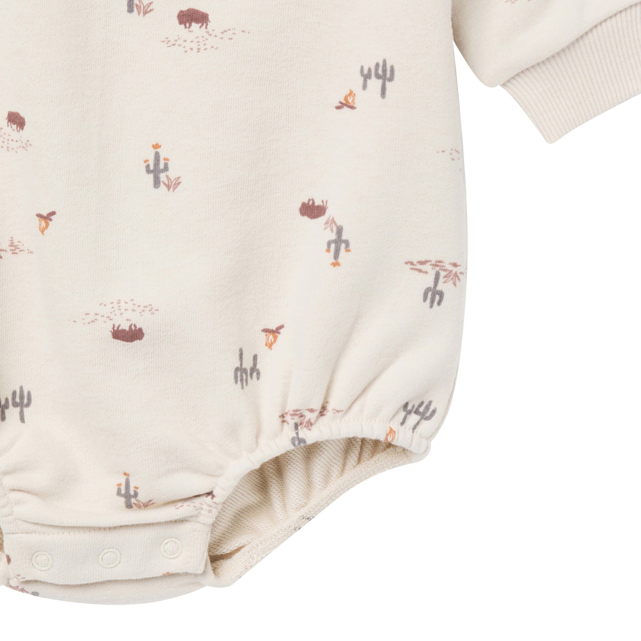 Baby Boys Gray Buffalo Desert Bubble Romper Rompers Modern Moments™ by Gerber® 