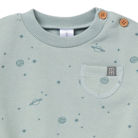 Baby Boys Slate Galaxy Bubble Romper
