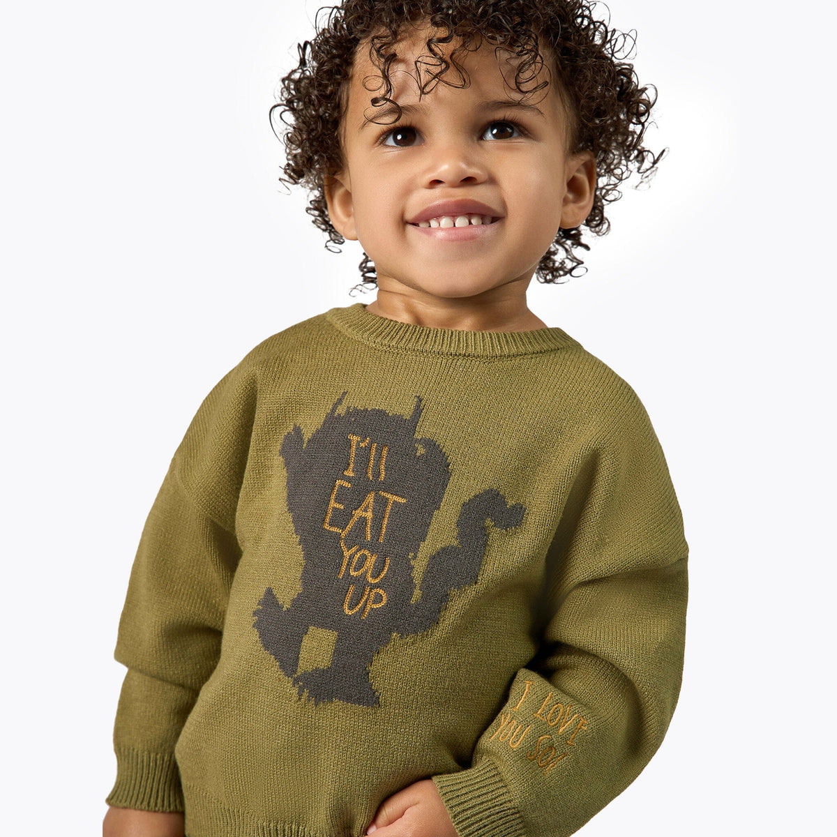 Infant & Toddler Neutral Green Where The Wild Things Are Sweater Outerwear Modern Moments™ by Gerber® 