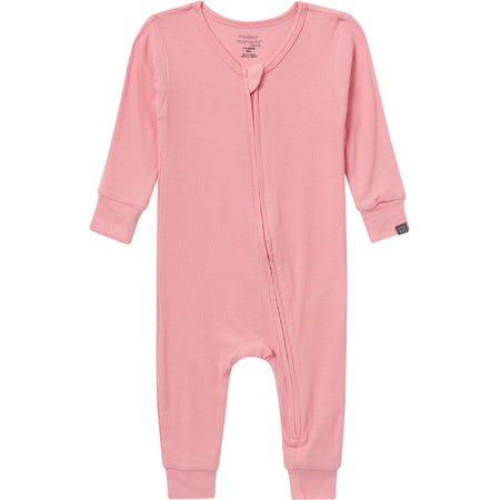 2-Pack Girls Peach Floral Viscose Snug Fit Footless Pajamas