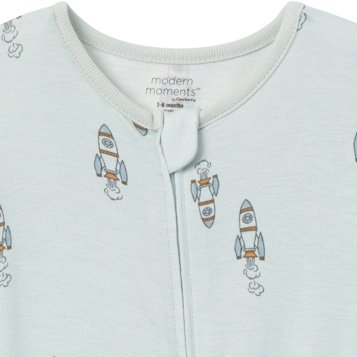 2-Pack Baby & Toddler Boys Light Sky Spaceship Tight Fitting Footless Pajamas sleepwear Modern Moments™ by Gerber® 