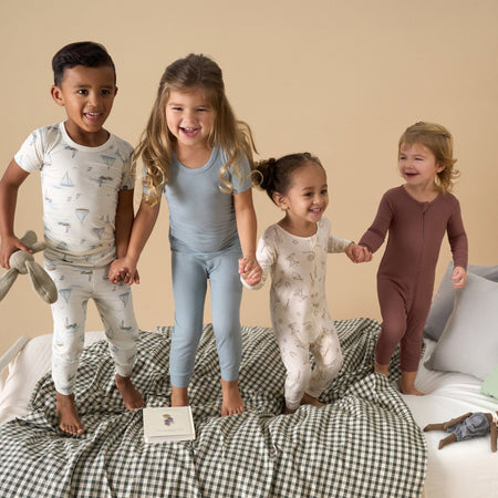 2-Pack Baby & Toddler Neutral Beige Cowboy Viscose Snug Fit Footless Pajamas