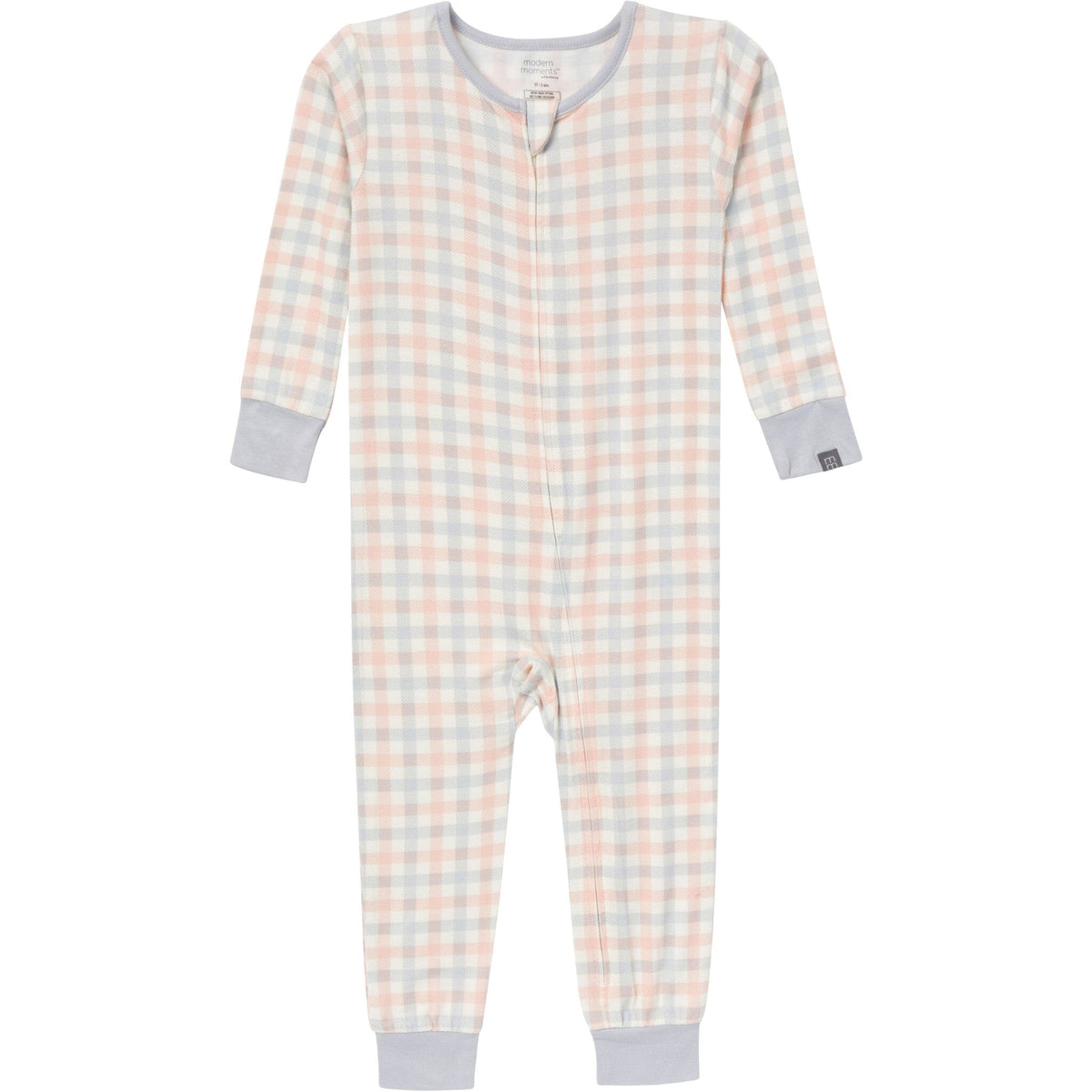 2-Pack Baby & Toddler Neutral Blue Plaid Tight Fitting Footless Pajamas sleepwear Modern Moments™ by Gerber® 