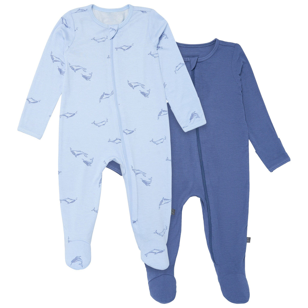 2-Pack Baby Boys Light Blue Whale Sleep 'N Play With Mittens sleepwear Modern Moments™ by Gerber® 