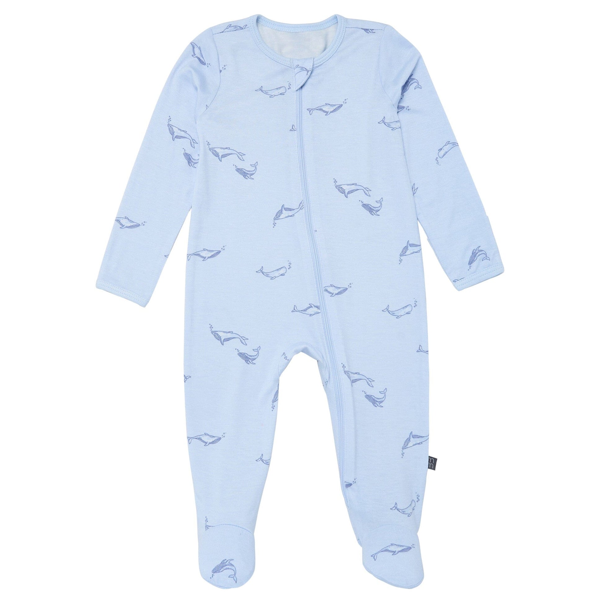 2-Pack Baby Boys Light Blue Whale Sleep 'N Play With Mittens sleepwear Modern Moments™ by Gerber® 