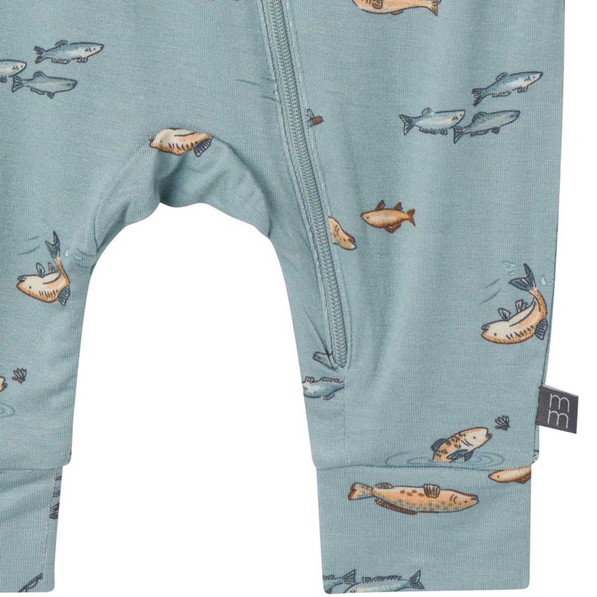 2-Pack Baby Boys Medium Teal Fishing Footless Coveralls