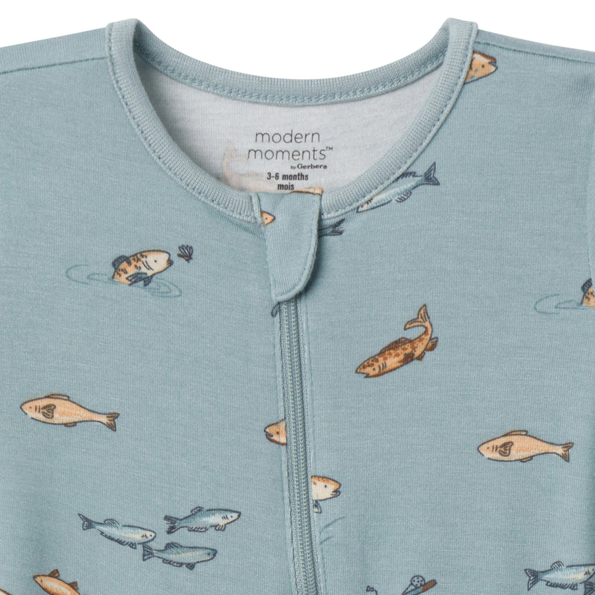 2-Pack Baby Boys Medium Teal Fishing Footless Coveralls
