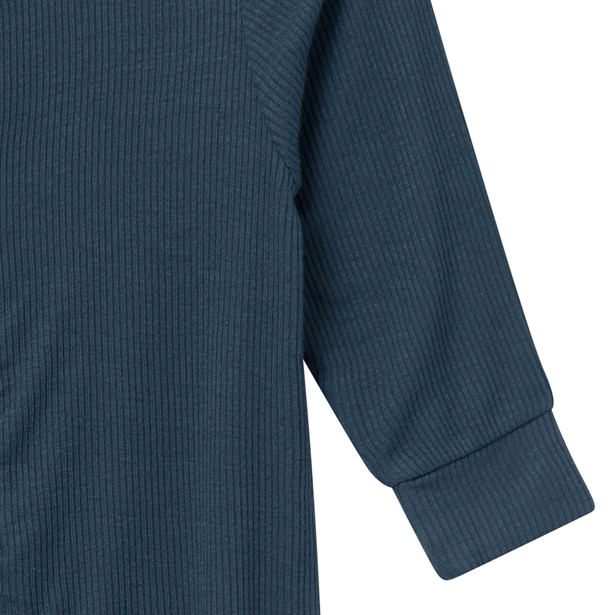 2-Pack Baby Boys Blue Long Sleeve Footless Romper Rompers Gerber® 