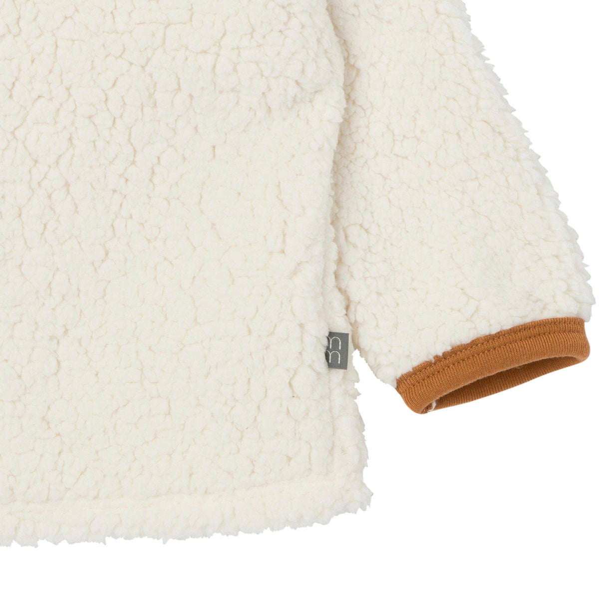 2-Piece Baby Girls Ivory Sherpa Drop Shoulder Top With Pants