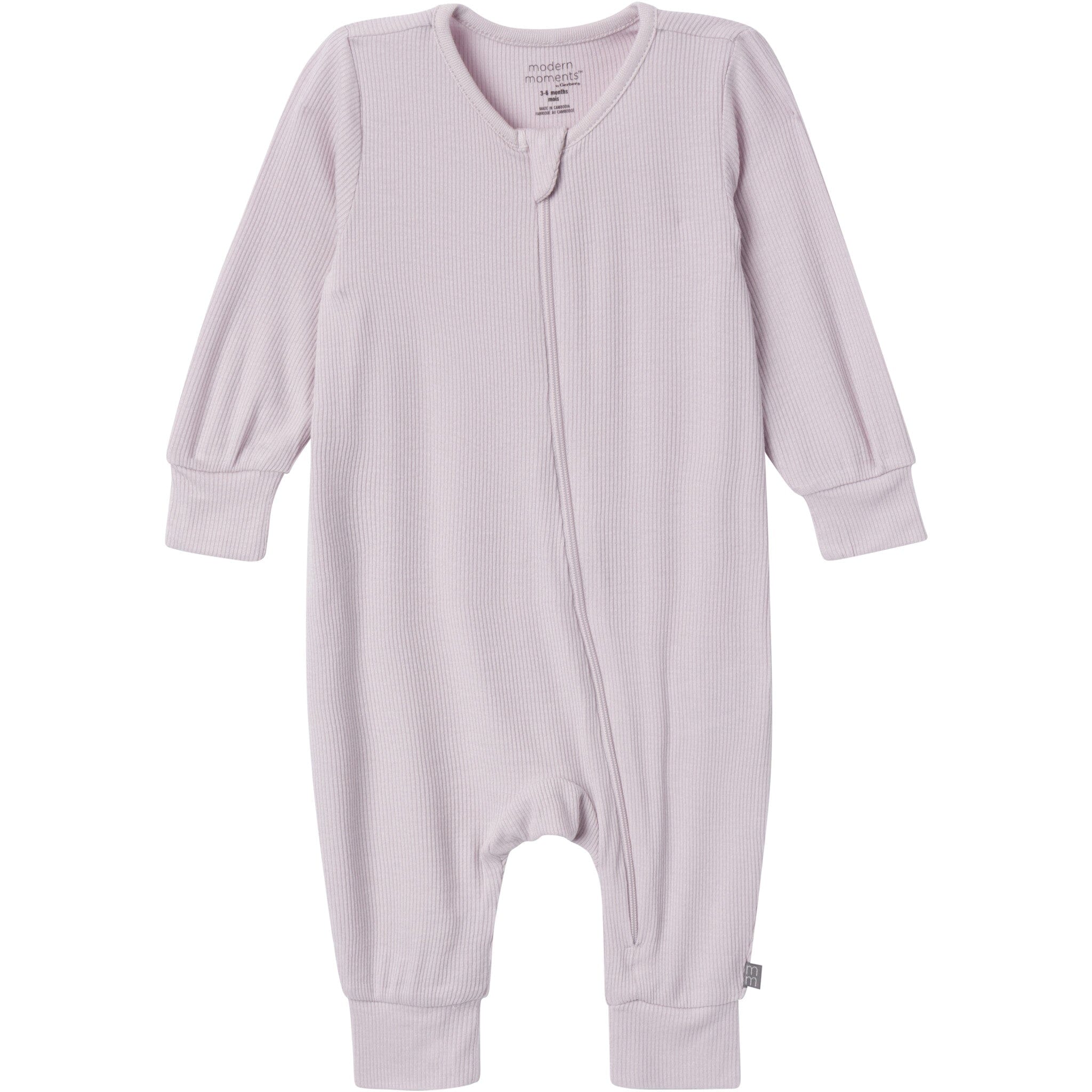 2-Pack Baby Girls Ivory Seashells Footless Coveralls