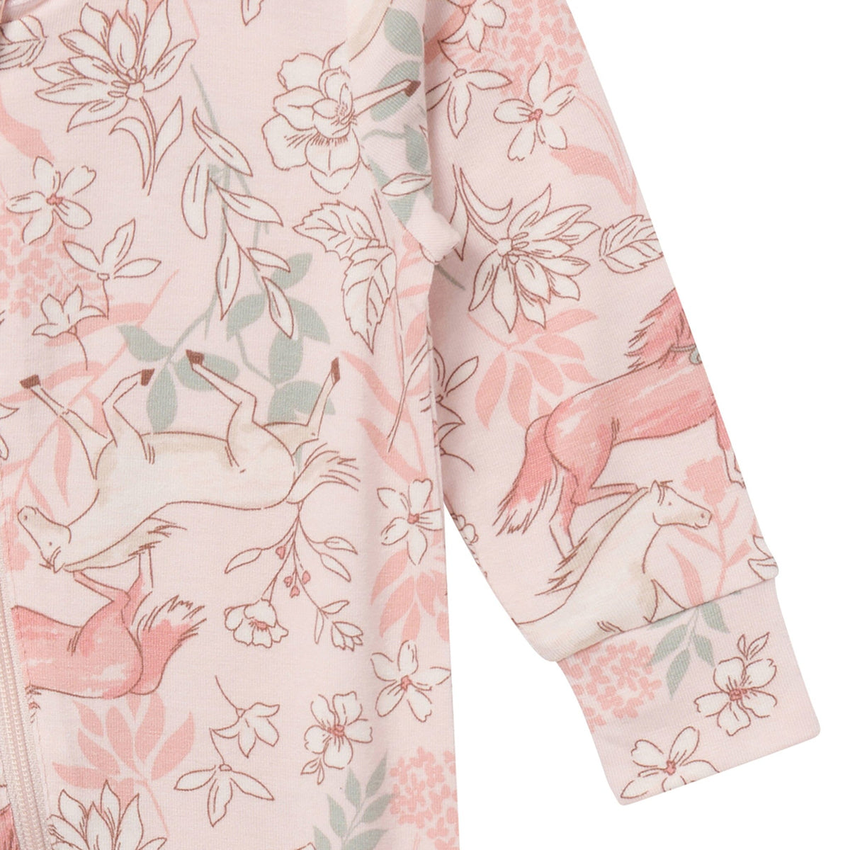 2-Pack Baby Girls Pink Long Sleeve Footless Romper Rompers Gerber® 