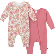 2-Pack Baby Girls Multi Flower Footless Pajamas Sleepwear Modern Moments™ by Gerber® 