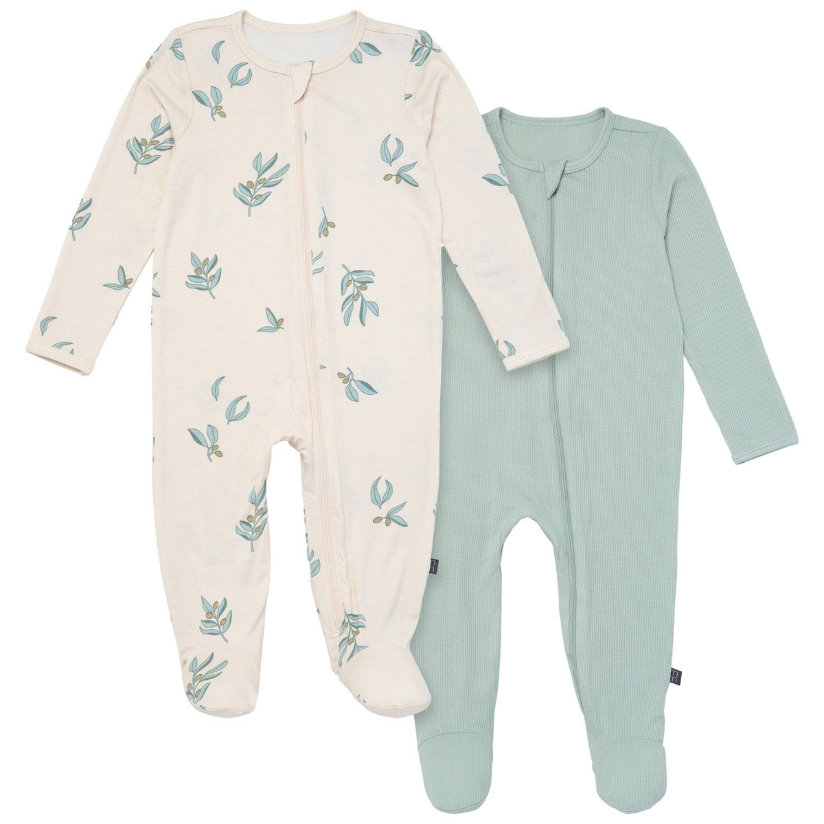 2-Pack Baby Neutral Light Beige Olives Sleep 'N Play With Mittens sleepwear Modern Moments™ by Gerber® 