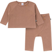 2-Piece Baby Boys Brown Raglan Top and Pant Set Outfits & Sets Gerber® 