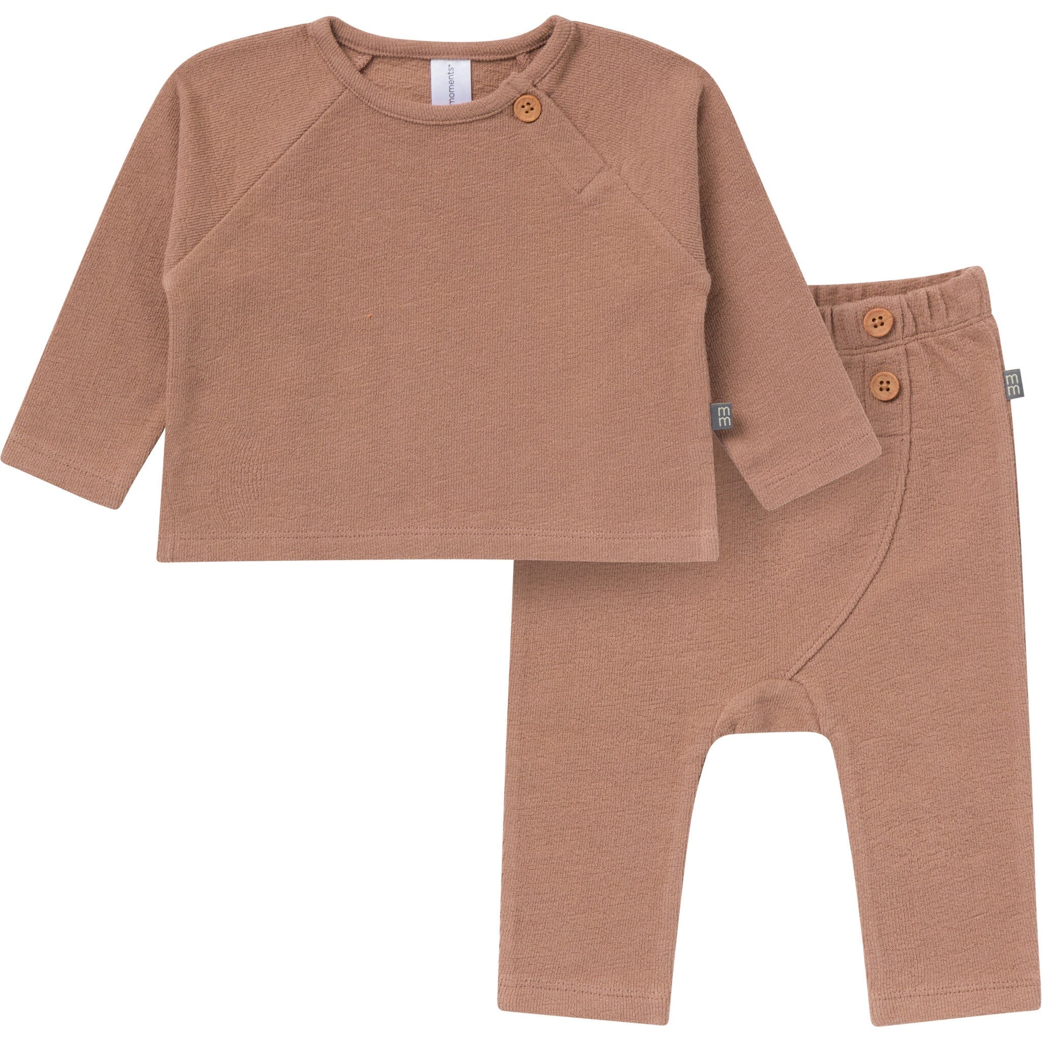 2-Piece Baby Boys Brown Raglan Top and Pant Set Outfits & Sets Gerber® 