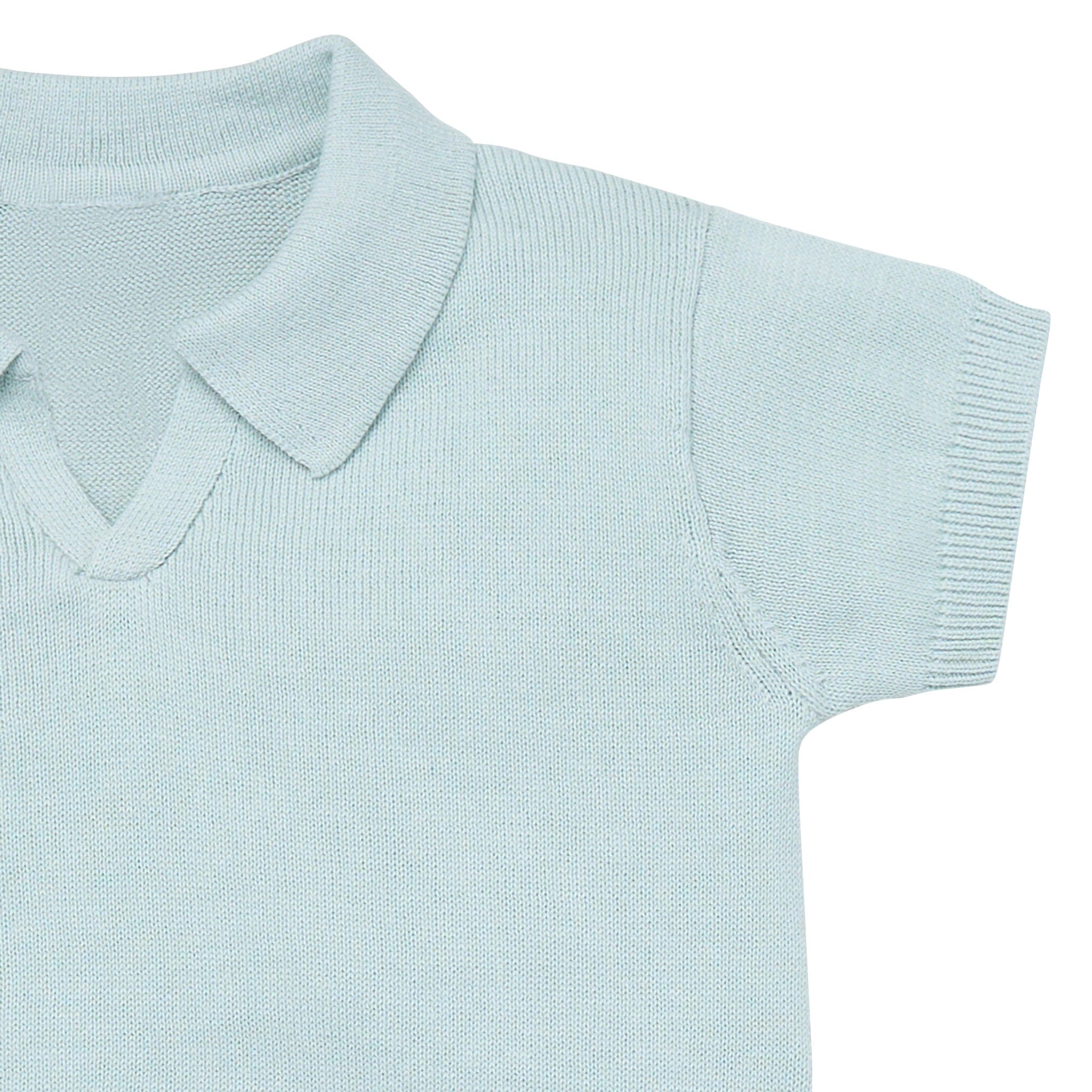 2-Piece Baby Boys Light Sky Johnny Collar Sweater Knit Set outfits Modern Moments™ by Gerber® 